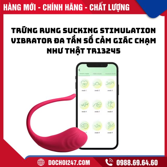 Trứng rung Sucking Stimulation Vibrator