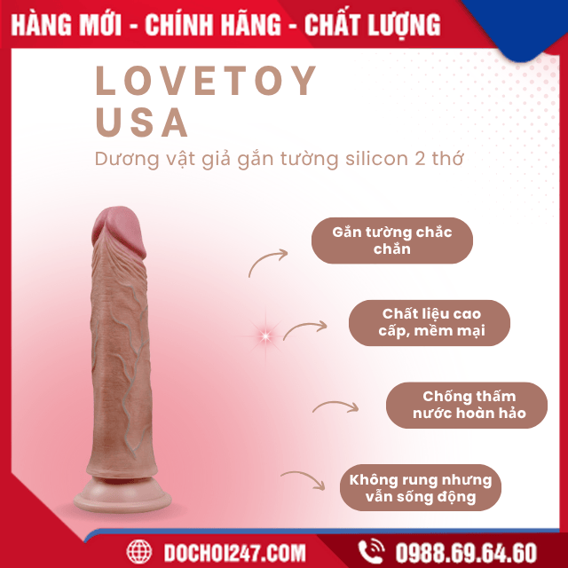 Ưu điểm dương vật giả gắn tường Lovetoy USA
