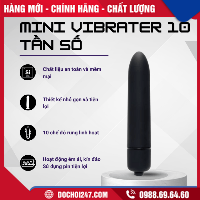 Ưu điểm nổi bật của máy rung Mini Vibrater