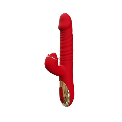 Dương vật giả Vibrator rung, đẩy, xoay, liếm điểm G chống nước DV12231